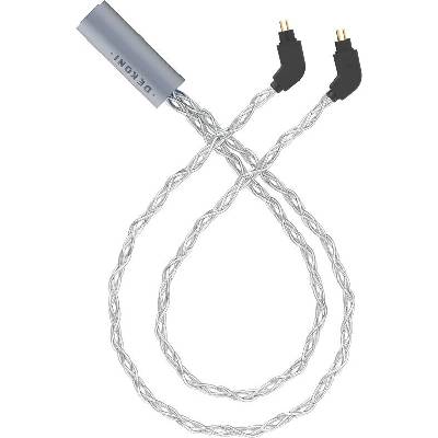 Dekoni Audio Ensemble USB-C Silver 52" Braided 2-Pin IEM Кабел за слушалки (CBZ-USBC-TW-52-2PIN)