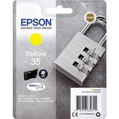 Epson T3584 35 Оригинален жълт принтер патрон 9, 1 мл (C13T35844010)