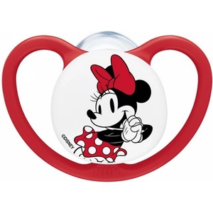 Nuk Биберон залъгалка NUK Perfect Match - Air, Мики, 6-18 м, червена (10176363) - baby