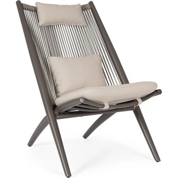 Bizzotto Aloha КАКАО ЛАУНДЖ КРЕСЛО С ВЪЗГЛАВНИЦА (0660446)