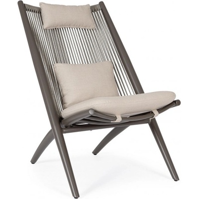 Bizzotto Aloha КАКАО ЛАУНДЖ КРЕСЛО С ВЪЗГЛАВНИЦА (0660446)