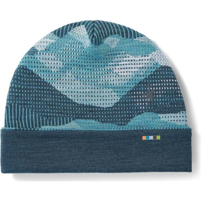 Smartwool Thermal Merino Reversible Cuffed Beanie čepice twilight blue mountain scape