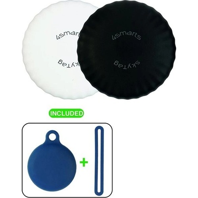 Bluetooth lokalizační čip 4smarts Location Finder SkyTag Slim Set of 2 black, white (540549) – Zboží Živě