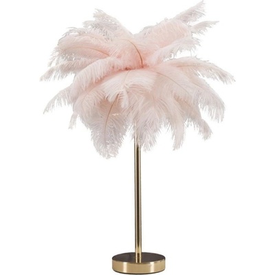 Mauro Ferretti Розова/златистa настолна лампа (височина 55 cm) Palm Pink - Mauro Ferretti (17123200R3)
