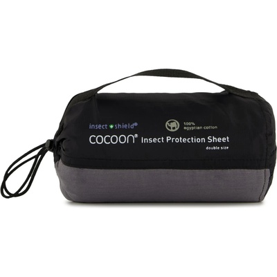 Cocoon Вътрешен чувал Cocoon Insect Shield Protection Sheet Travel blanket - Elephant Grey - размер 200 x 160 cm (515-0224-0111)