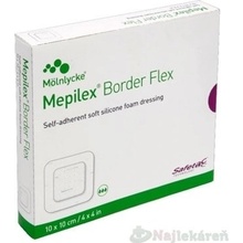 Mepilex Border Flex, samolepivé krytie zo silikónu (10 x 10 cm), 5 ks