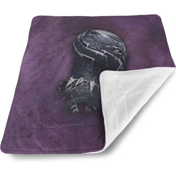 Sablio Detská deka pre bábätko BLACK PANTHER z profilu Fialový mlhavý