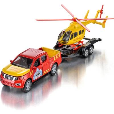 SIKU SUPER Nissan Navara s vrtulníkem
