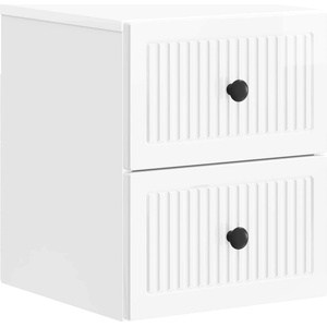 vidaXL Спален шкаф с монтаж на стена Бял гланц 33 x 34, 5 x 40 см (897963)
