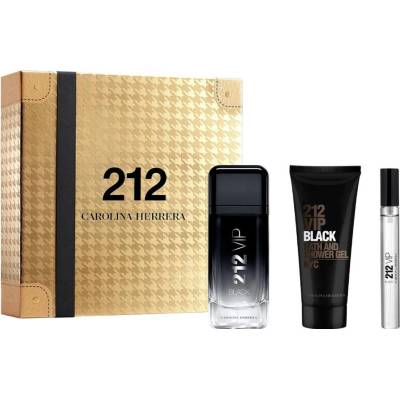 Carolina Herrera 212 Vip Black Gift Set EDP 100 ml + Shower Gel 100 ml + EDP 10 ml за мъже