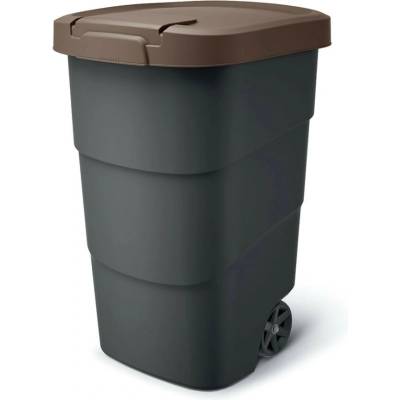 Prosperplast Wheeler 90 l antracit s hnedým vekom