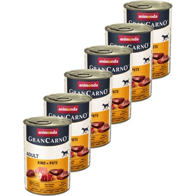 Animonda Gran Carno Adult hovädzie & morka 6 x 400 g