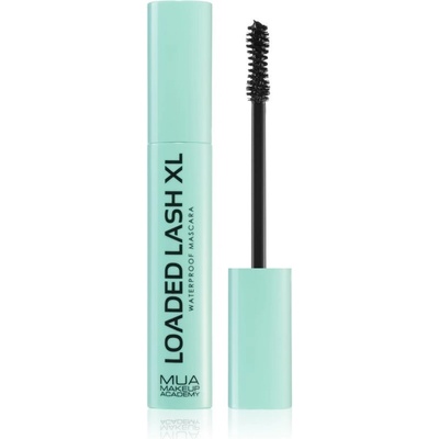 MUA Makeup Academy Loaded Lash XL voděodolná řasenka pro prodloužení natočení a objem Black 8 g