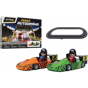 Ites Základní set autodráha model SRC 2 auta IGZ Igráček 1:18 délka 4,2m