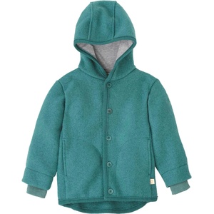 disana Детско вълнено яке disana Kid's Walk-Jacke Wool jacket - Eukalyptus - размер 98/104 (EU) (703-6089-0313)
