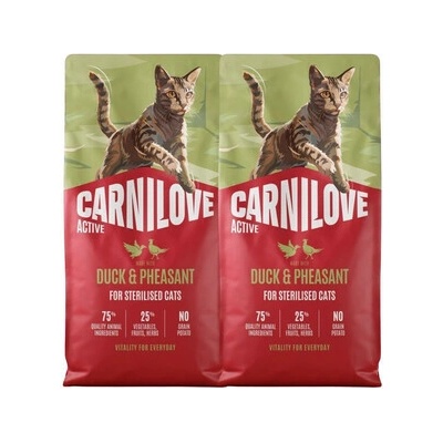 CARNILOVE Active Cat Duck and Pheasant Sterilised 2 x 6 kg