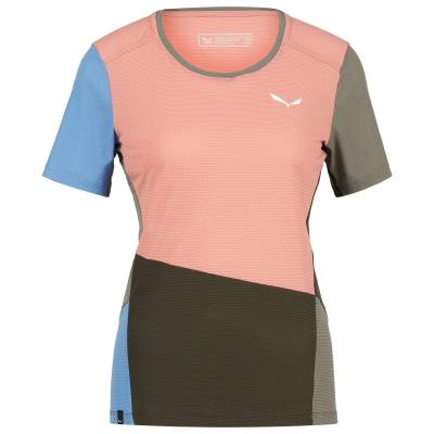 Дамска спортна тениска Salewa Women's Puez Sporty Dry T-Shirt Sport shirt - Desert Pink / Multi - размер 46 (EU) (916-0658-1018)