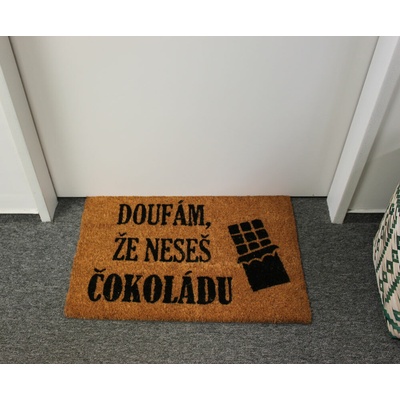 Home Elements Doufám že neseš čokoládu béžová 40 x 60 cm