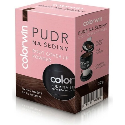 Colorwin púder na šediny a objem Tmavo hnedá 3,2g