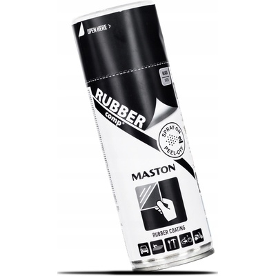 MASTON RUBBERcomp - tekutá /odstrániteľná/ guma v spreji - Black matt - 400 ml