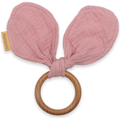 New Baby hryzátko pre deti ušká Ears pink