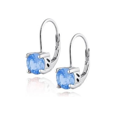 Nubis stříbrné dámské světle modré zirkony NB-3524-LB