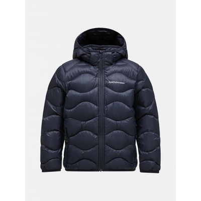Peak Performance Jr Helium Down Hood Jacket Black/grey Melange