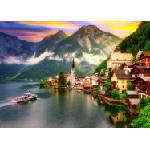 Enjoy - Puzzle Hallstatt Town at Sunset, Austria - 1 000 piese