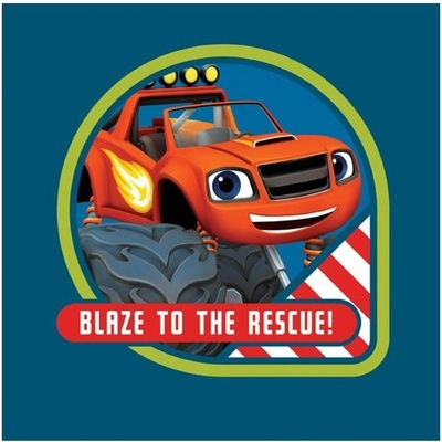 Carbotex Detský magický uterák Monster Truck Blaze - Plamienok a štvorkoláci 30 x 30 cm