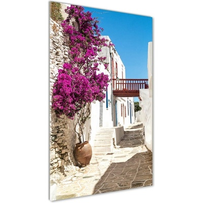 Vertikálny foto obraz fotografie na skle Grécke ulice 50x100 cm