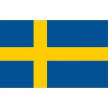 ROMARIN Vlajka Švédsko 25x40 mm / 15x30 mm