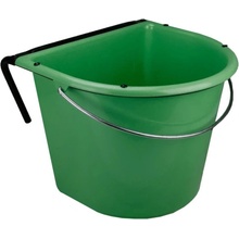 Krmný žlab 15 l s háčkem a rukojetí zelený