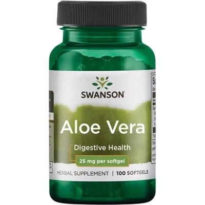Swanson Aloe Vera 25 mg [100 Гел капсули]
