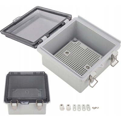 ROZVADĚČ SKŘÍŇKA ELEKTRICKÁ SKŘÍŇ HERMETICKÁ ABS IP67 15x15x9cm