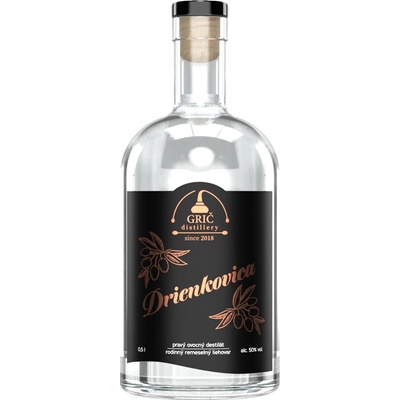 Grič Drienkovica 50% 0,5 l (čistá fľaša)