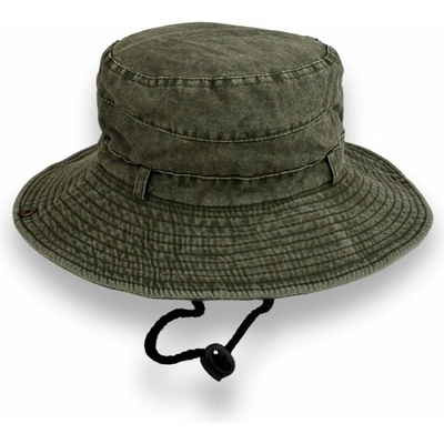 Krumlovanka Sportovní klobouk outdoor bushcraft P-12433 tmavě zelený