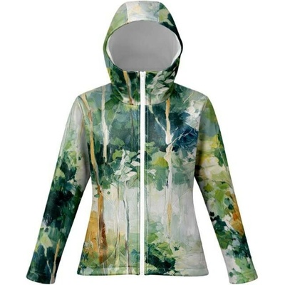 Takoy Panel se střihem 36 dámská softshell bunda SPORT les olejomalba-NS-27233