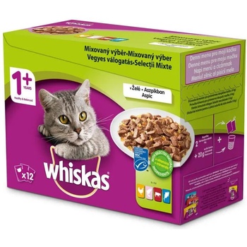 Image 1 of Whiskas Adult Mix Selection in aspic 12x100 g