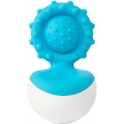 Fat Brain Toys kousátko na prořezávání zoubků senzorický silikon modrá