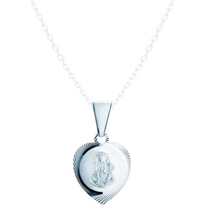 SAVICKI Медальон със сърце savicki: сребро