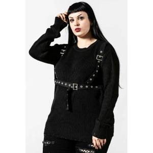 KILLSTAR унисекс пуловер KILLSTAR - Spirit World Knit - Черен - KSRA004177