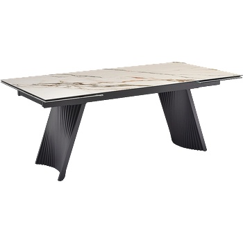 Carmen Разтегателна трапезна маса kowal - бяла