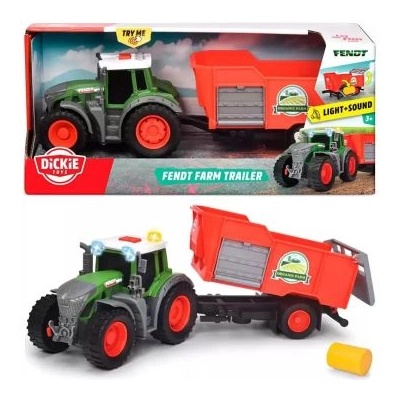 Dickie Toys Dickie: Трактор Fendt 939 Vario с ремарке - Звукови и светлинни ефекти