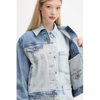 Guess Jeans Дънково яке Guess Jeans в синьо преходен модел с уголемена кройка W5YN56 D5M56 (W5YN56.D5M56)