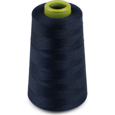 Polyesterové nitě pro overlocky i klasické šití návin 3000 yards PES 40S/2, velké, 21 (300) modrá tmavá