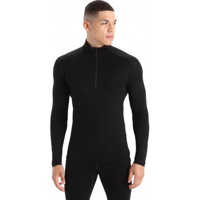 Icebreaker Pánské merino tričko s dlouhým rukávem Mens 260 Tech LS Half Zip Black
