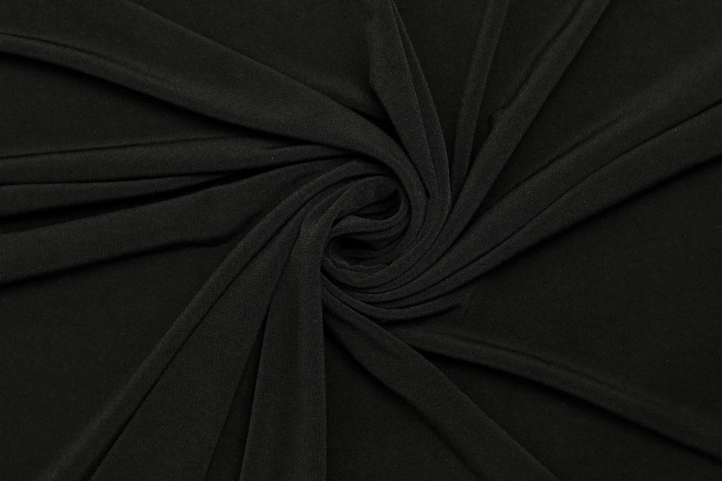 Úplet polyester tenký - Černý