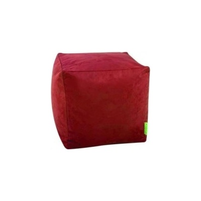 TiaHome kocka malá červená semišová