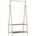 vidaXL L Закачалка за дрехи с рафтове 96x45, 5x150, 5 cm Бамбук (4008910)