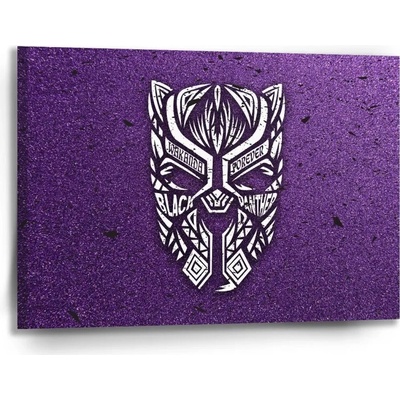 Sablio Obraz BLACK PANTHER wakanda forever Biely - 90x60 cm